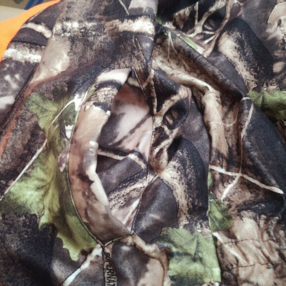 Thermo King Men's Size Small Full Zip Reversible (Camo/Orange) Hunting Jacket - Picture 10 of 14